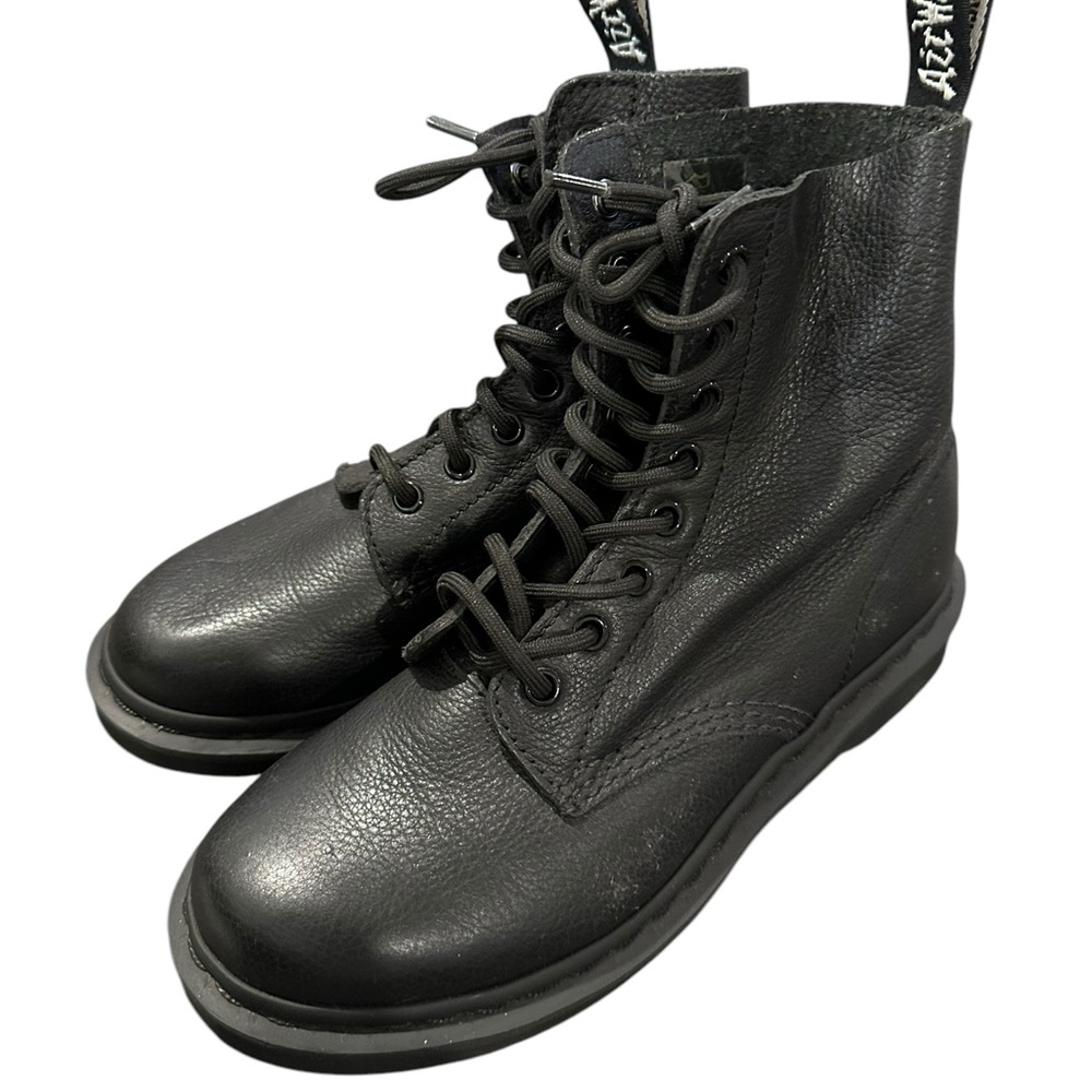 Dr. Doc Martens 1460 Pascal Mono Black Lace Up Boots 8-Hole 6 7 - Picture 5 of 12